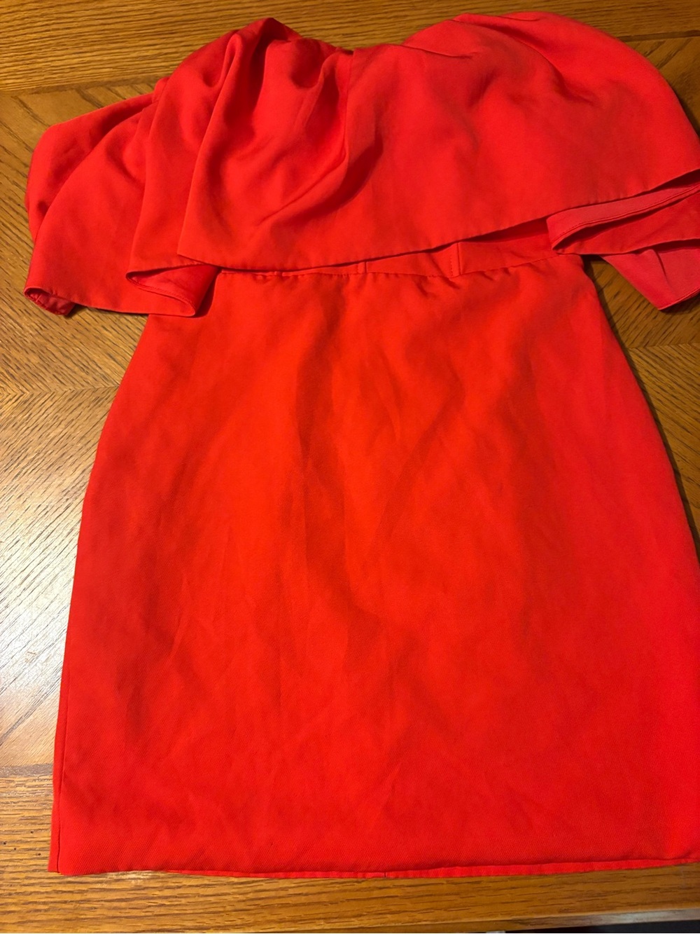Do + Be Red Off-Shoulder Ruffle Women’s Dress small